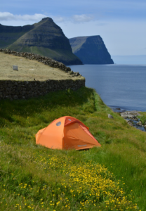 The remote and beauty of camping in the middle of the Atlantic Ocean