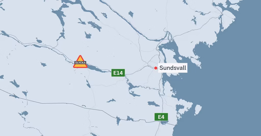 Traffic Accident on E14 in Stöde: Pedestrian Struck by Truck